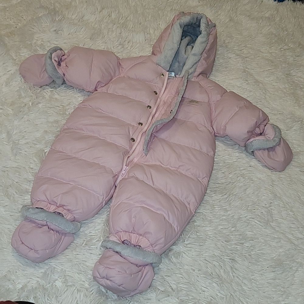 Children's Place Pink Snowsuit Bunting 3-6 months